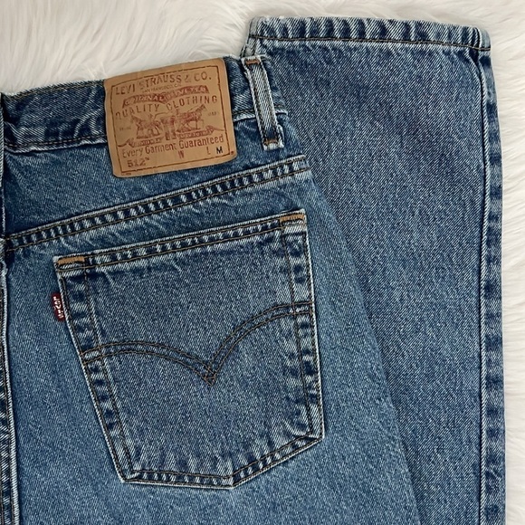 Vintage Levi’s 512 Slim Fit Tapered Leg 90s Mom Jeans Size 12 - Picture 10 of 11